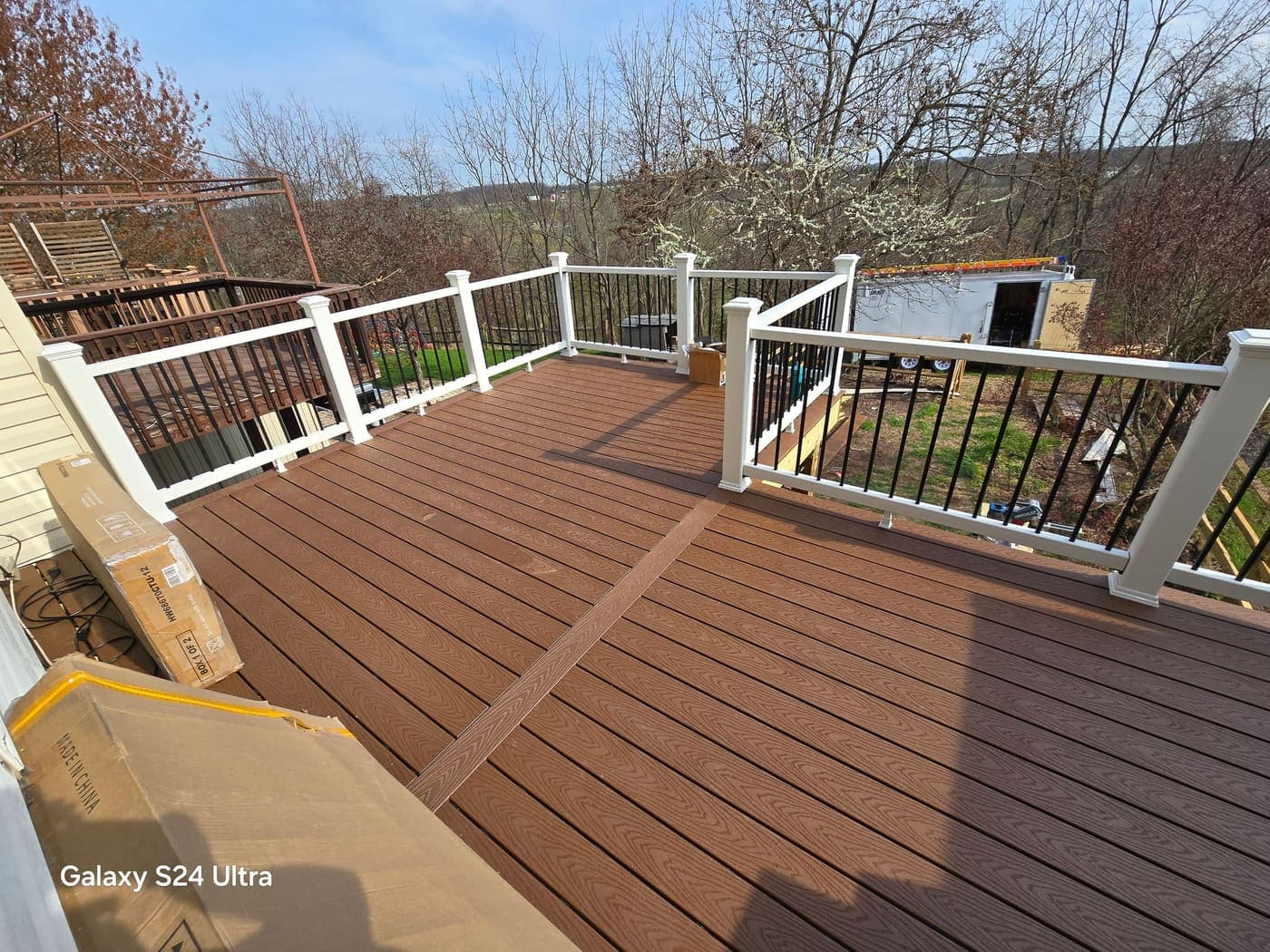 Composite deck build — after