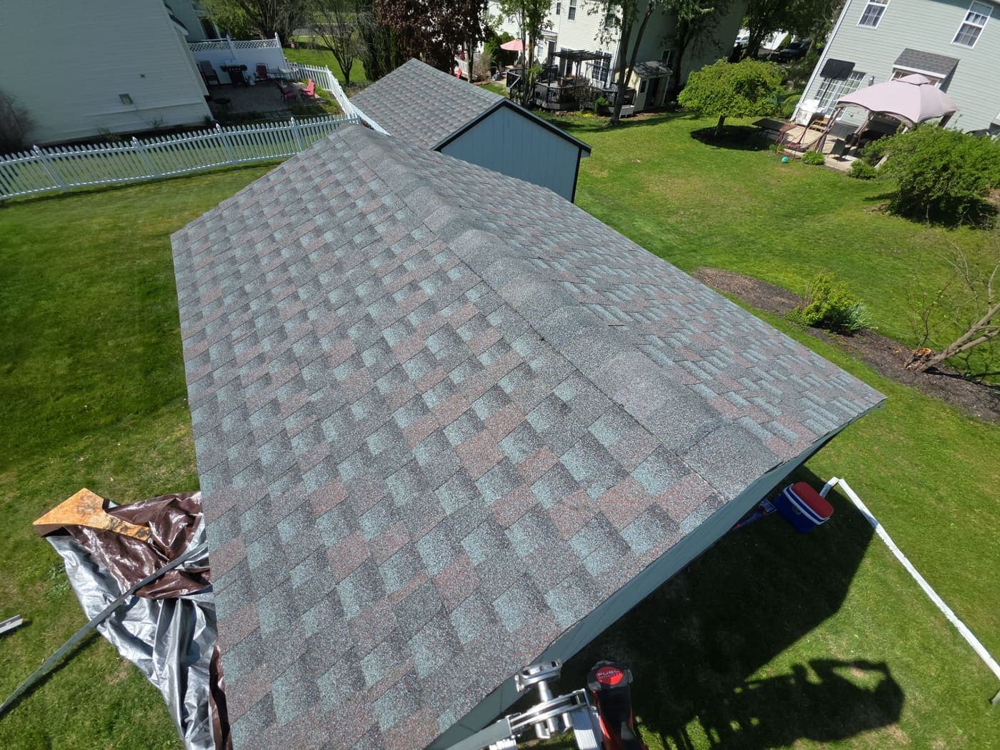Shed roof replacement — after