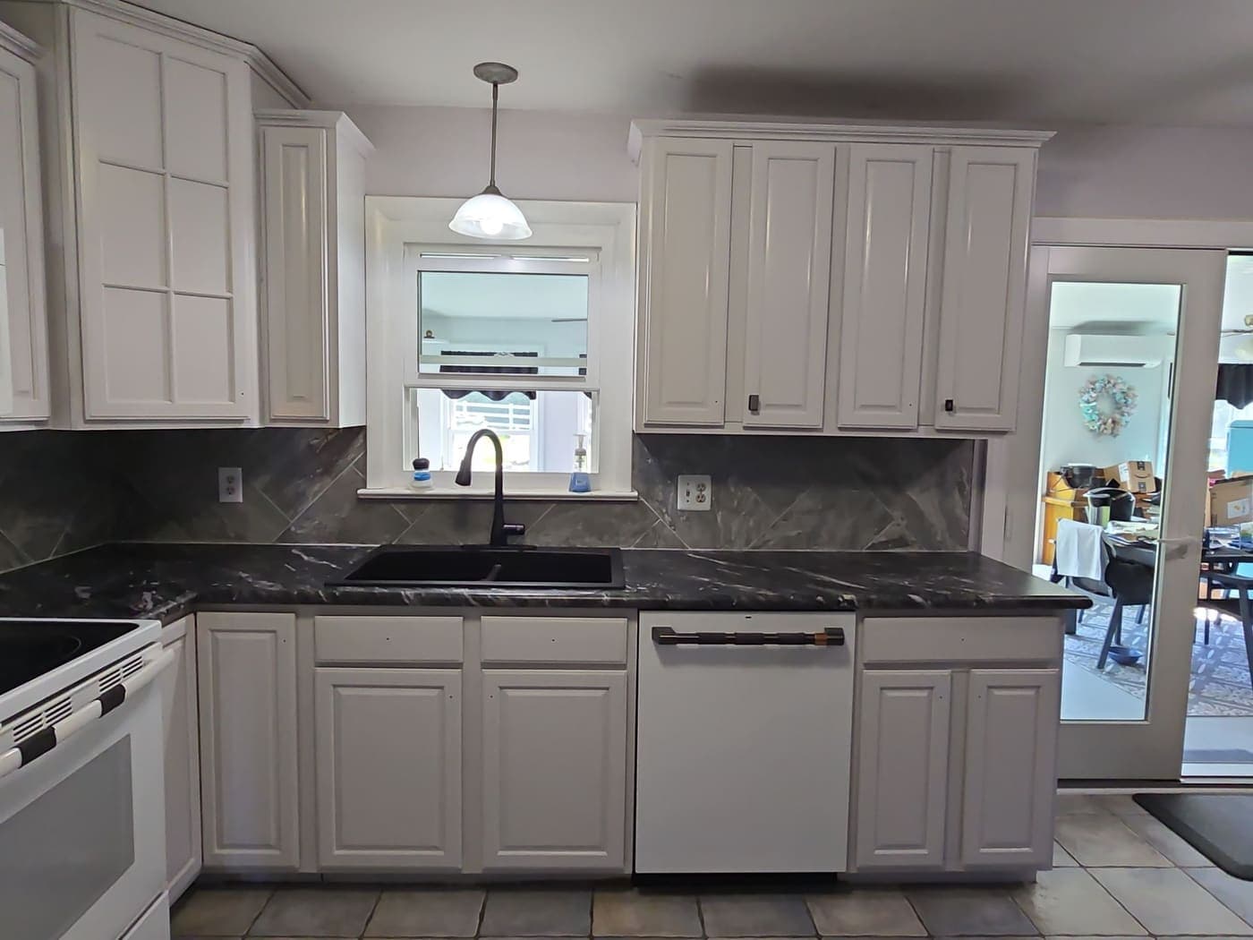 A kitchen mid-remodel